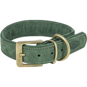 Obojek PURE kožený, šalvějováM: 36-43 cm/ 30 mm
